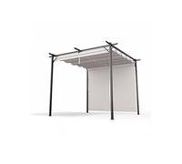 Pavillon Pantheon Pergola 3x3 m résistante aux intempéries acier thermolaqué