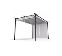Pavillon Pantheon Pergola 3x4 m résistant aux intempéries acier thermolaqué