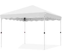 Pavillon pliable 3 × 3 m – Gazebo pop-up avec toit, protection UV50+, imperméable, avec sac de transport et sacs de sable – Blanc