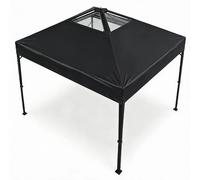 Pavillon pliable de 3x3 mètres - Tente pop-up pour fêtes - Imperméable - Hauteur réglable - Idéal pour les stands de marché et les événements en plein air - Livré avec une sacoche de transport et des