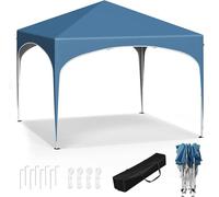 Pavillon pliable et étanche, idéal pour la protection solaire lors d'événements, dans le jardin, sur une terrasse, en camping ou lors de festivals. Gazebo de jardin avec toit en forme de demi-lune, st