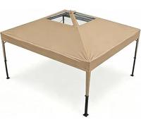 Pavillon pliable étanche de 3x3 mètres - Tente de fête professionnelle sans parois latérales - Structure en acier avec ventilation du toit - Pavillon de jardin, de marché ou de plage, portable - Coule