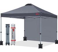 pavillon pop-up 3x3m avec paroi latérale Gris foncé - MasterCanopy