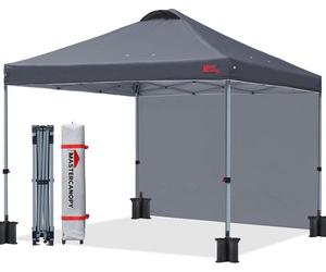 pavillon pop-up 3x3m avec paroi latérale Gris foncé - MasterCanopy