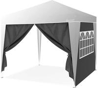 Pavillon pop-up anthracite 3 x 3 m, pliable, peu encombrant, facile à ranger