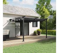 Pavillon simple à montage mural Anthracite Acier - Pavillons & Tentes de réception FR8334130 1parcel