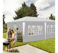Pavillon tente de jardin - Tente de réception robuste de haute qualité avec pergola blanche 3x6m