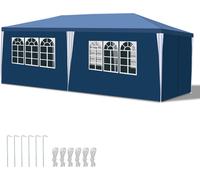 Pavillon Tente de jardin - Tente de réception robuste de haute qualité avec pergola Bleu 3x6m