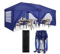 Pavillon, tissu résistant aux intempéries, montage facile, bleu marine