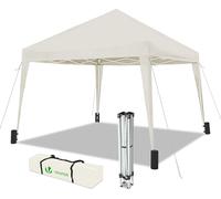 Pavillon VOUNOT® 3 x 3 m avec 4 sacs de sable, pavillon pliant « pop-up », tente de jardin pliante pour fêtes, blanc