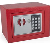 pavo 8005611 Mini-coffre-fort pavo, avec serrure électronique, rouge
