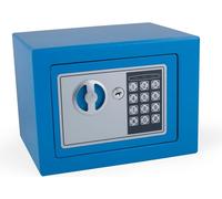 pavo 8005826 Mini-coffre-fort pavo, avec serrure électronique, bleu
