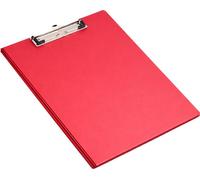 pavo 8013715 pavo Porte-documents à pince, avec pochette plastique, format A4, rouge