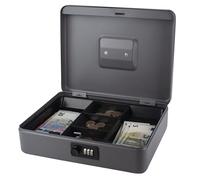 PAVO 8014408 12 pouces Cash Boite avec Combination Lock - Foncé Gris