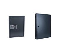 Pavo 8033911 Placard à clés Haute sécurité pour 50 clés & Armoires Luxe 100 clés, Gris foncé