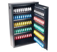 Pavo Armoire à clés de luxe sécurisé en acier - capacité 100 clés - Gris anthracite