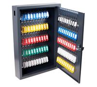 Armoire à clés Deluxe, pour 100 clés, gris foncé