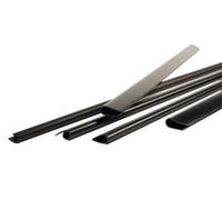 Pavo - Baguettes de reliure A4 à glissière 6 mm pour documents, capacité 20-40 feuilles, noir, lot de 25-8008117