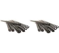 Pavo Boîte de 100 Peignes de reliure en plastique 6 mm Noir (Lot de 2)