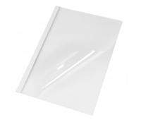 Pavo - Couverture thermique A4-15 mm, capacité 121 à 150 feuilles - transparent/blanc - par 100