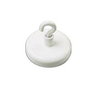 Pavo - Crochet Aimant 25mm Paquet de 3,capacité de charge - 4kg, Blanc
