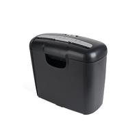 Pavo Destructeur de Documents de qualité supérieure - Jusqu'à 6 Feuilles - Coupe en Bandes - Déchiqueteuse de Cartes de crédit avec Corbeille à Papier - 10 l - Noir - 8038770