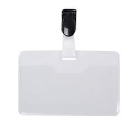 Pavo - Lot de 25 badges visiteurs « Clip » 60 x 90 mm, 8009213