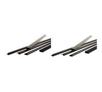 Pavo Lot de 25 Baguettes à reliure 3 mm Noir & Lot de 25 Baguettes à reliure 6 mm Noir