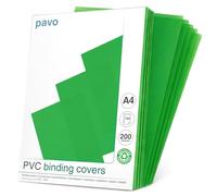 PAVO plats de couverture, A4, PVC, vert transparent,