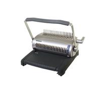 Pavo - S100 Profmaster Machine de Reliure à Peigne, Système de Perforation 21 Trous, Capacité jusqu’à 500 Feuilles, Perfore 20 Feuilles, Guide de Marge Réglable - 8000067
