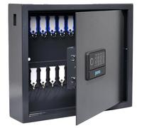 Pavo - Serrure électronique numérique,également Ouvert avec Un Lecteur d'empreintes digitales, 10 Porte magnétiques Noirs Inclus, Armoire à clés pour 20 clés, 8015641