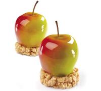 Pavoni Panier des chefs - Moule de cuisine en silicone Tutti Frutti - Pomme - 20 empreintes