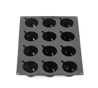 Pavoni Pavoflex PX43143 Tiramisù Moule monoportion en silicone platinique 12 cavités de 140 ml en forme de tasse pour mousses, semi-froids, entremets et desserts modernes