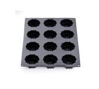 Pavoni PX43141 Floris Moule en silicone professionnel avec 12 cavités pour mousse, semi-froids, entremets et desserts floraux, Pavoflex fabriqué en Italie