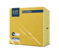 PAW - 50 Serviettes en Airlaid Aspect Tissu (40x40 cm) | Serviettes Jetables Haut de Gamme et Absorbantes | Idéales pour Mariages, Fêtes et Communions | Décoration de Table - Jaune Uni