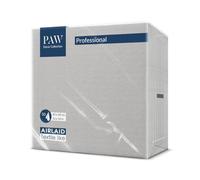 PAW - 50 Serviettes en Airlaid Aspect Tissu (40x40 cm) | Serviettes Jetables Haut de Gamme et Absorbantes | Idéales pour Mariages, Fêtes et Communions | Décoration de Table - Design Tissu Graphite