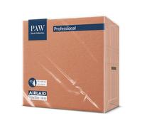 PAW - 50 Serviettes en Airlaid Aspect Tissu (40x40 cm) | Serviettes Jetables Haut de Gamme et Absorbantes | Idéales pour Mariages, Fêtes et Communions | Décoration de Table - Orange Sorbet Uni