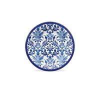 PAW Assiettes Carton Ø 18 cm, 8 pièces - Tissage Indigo | Solides et pratiques en carton, parfaites pour anniversaire, fête et célébrations, dressage rapide et jetable