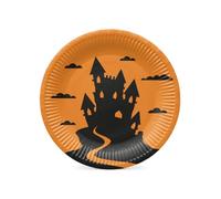 PAW Assiettes Carton Ø 23 cm, 8 pièces - Halloween Amusant