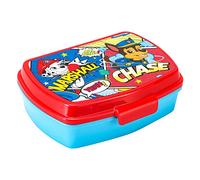 Paw Patrol – Boîte à goûter rectangulaire 18974 – Enfant – PVC 16 cm – Rouge/Bleu