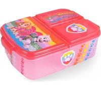 Paw Patrol Boîte à lunch, pour fille, au motif de Pat' Patrouille, en rose, comprend 3 compartiments avec fermeture à clip, 14 x 18,5 x 5,5 cm, en plastique, sans BPA ni phtalates, assortie