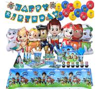 PAW Patrol - décoration de fête d'anniversaire, ensemble de ballons, vaisselle jetable, fournitures pour événements pour enfants, bannière, cadeau d'arrière-plan, nouvelle Version Kid Mask - 8pcs