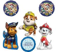 Paw Patrol Lot de 6 ballons décoratifs pour fête d'anniversaire Motif dinosaure Chase Marshall Rubble