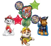 Paw Patrol Lot de 9 ballons décoratifs pour fête d'anniversaire Motif dinosaure Chase Marshall Rubble