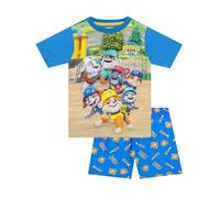 Paw Patrol Pyjamas | Rubble Et Crew Pyjama Court Garçon | Ensembles De Pyjama Garçon | Bleu 6-7 Ans