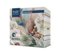 PAW - Serviette de Table Papier - Airlaid (40 x 40 cm) I 50 Pièces I Idéal pour Mariage, Baptême, Communion, Anniversaire I Serviettes en Tissu de Décoration de Table I Feuilles Brumeuses