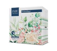 PAW Serviette de Table Papier - Airlaid (40 x 40 cm) I Fleurs, Roses I Décoration Anniversair, Mariage, Bapteme Garcon et Fille I Structure en Tissu I Color: Floral Moments