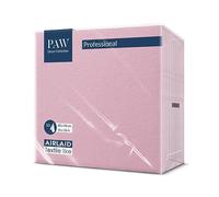 PAW Serviette de Table Papier - Airlaid (40 x 40 cm) I Monocolor, Rose I Décoration Anniversair, Mariage, Bapteme Garcon et Fille I Structure en Tissu I Color: Monocolor (light rosa)
