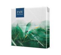 PAW - Serviette Papier 3 Plis (33 x 33 cm) I Lot de 20 I Parfait pour les anniversaires, les fêtes patronymiques, les mariages, les baptêmes, les communions, les anniversaires (Green dream)