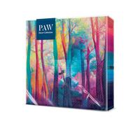 PAW - Serviette Papier 3 Plis (33 x 33 cm) I Lot de 20 I Parfait pour les Anniversaires, les Partys, les Mariages, la Kommunion et les Célébrations I Décoration de Table - Forêt Magique Colorée